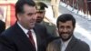 Tajik President Emomali Rahmon (left) with Iranian President Mahmud Ahmadinejad in Tehran