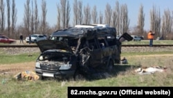 Авария на железнодорожном переезде под Армянском. 8 апреля 2018 года