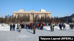 Красноярск, митинг за "чистое небо". Архивное фото