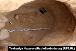 Знайдене 2020 року на Хортиці скіфське поховання воїна, листопад 2020 року