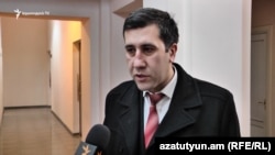 Armenia - Ruben Melikian speaks to RFE/RL at the Constitutional Court, February 18, 2020.