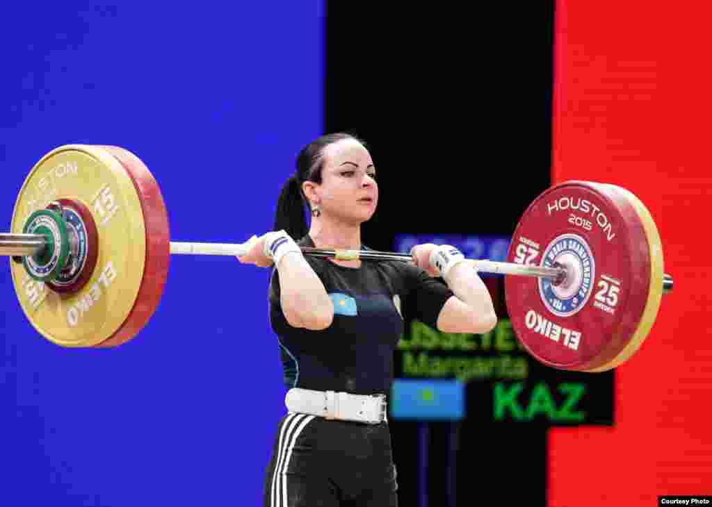 Маргарита Елисеева из Казахстана выступала в весовой категории до 53 килограммов. Она заняла шестое место. Фото&nbsp;предоставлено пресс-службой Федерации тяжелой атлетики Казахстана.&nbsp;