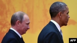 Владимир Путин и Барак Обама на саммите АТЭС в Пекине в ноябре 2014 года
