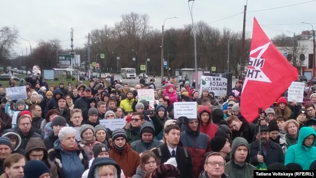 Митинг противников сноса СКК. Петербург, 2 февраля 2020