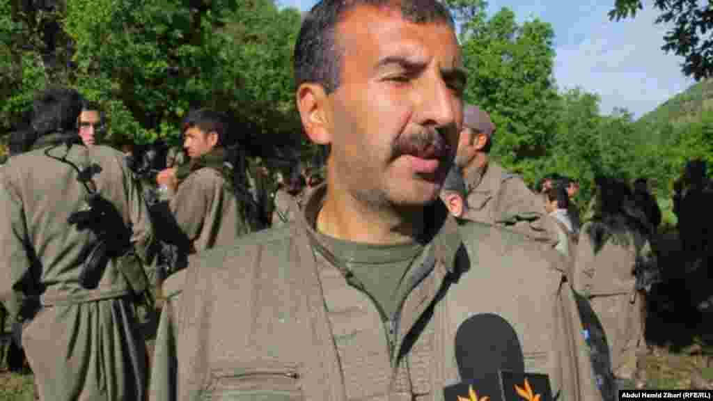 Türkiyədən gedən PKK-lılar Ərbildə. 13 may 2013