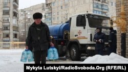 Люди в Торецьку на Донеччині, 14 січня 2018 року