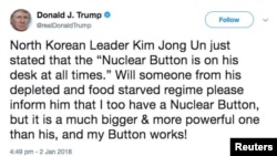 Postimi në Twitter i Donald Trumpit këtë javë lidhur me "pullën atomike"