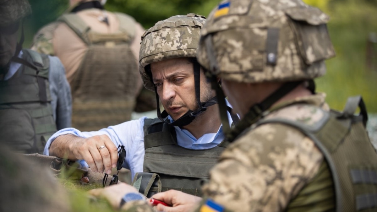 Zelenskiy Makes First Visit To Ukraine's Front Line