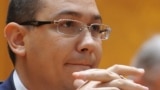 Romania -- Prime minister-designate Victor Ponta attends a session of the Parliament in Bucharest, 07May2012