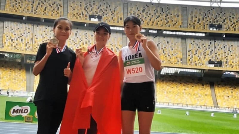 Жеңил атлетчи Гүлшанай Саттарова Малайзияда алтын алды