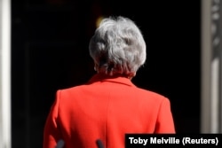 Премьер-министр Великобритании Тереза Мэй уходит в отставку. Лондон, 24 мая 2019 года