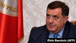 Milorad Dodik's comment was seen as an attempt to secure the support of hard-line Bosnian Serbs ahead of general elections in October. (file photo)