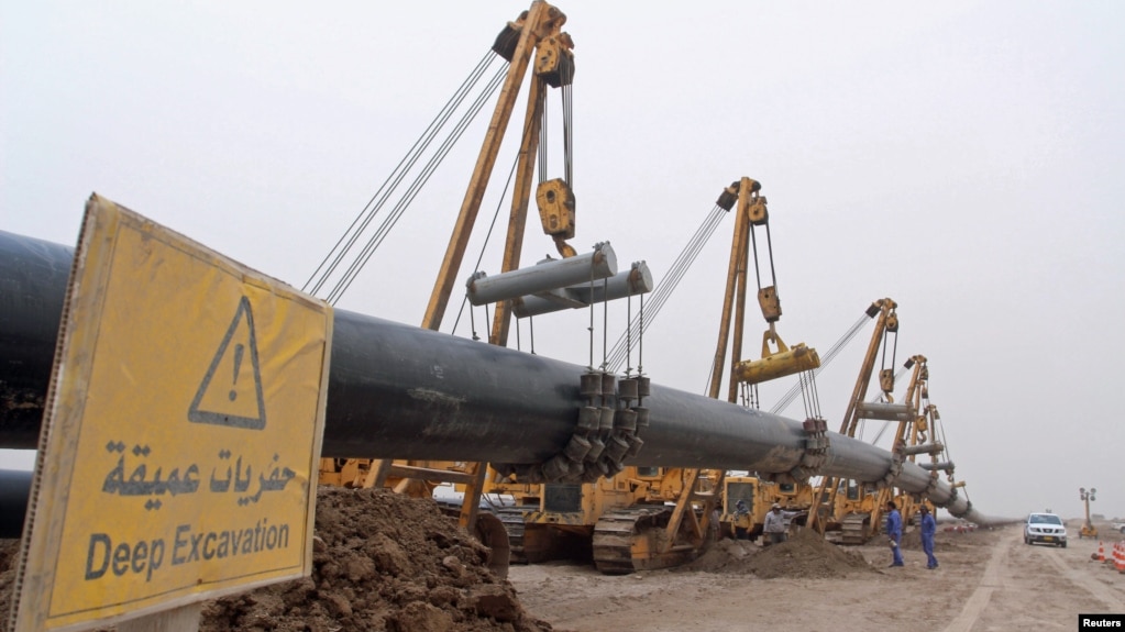 نمایی از خط لوله گاز ایران و عراق