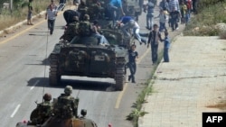 تانک ارتش سوریه در شهر درعا