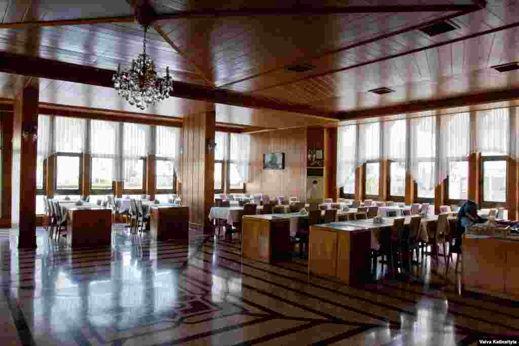 The restaurant of the Olbia Hotel, like the hotel itself, was virtually empty on this early December weekend.