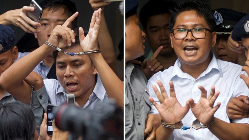 Двајца новинари на Ројтерс осудени на седум години затвор во Бурма 