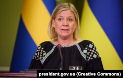 Kryeministrja suedeze, Magdalena Andersson.