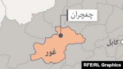  ولایت غور در نقشه افغانستان 