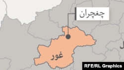 ولایت غور در نقشه افغانستان 