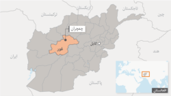 موقعیت ولایت غور در نقشه افغانستان