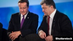 Президент Украины Петр Порошенко и премьер-министр Великобритании Дэвид Кэмерон