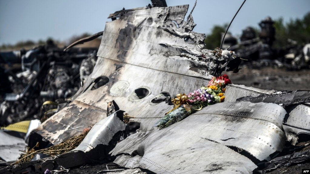 Место авиакатастрофы "Боинга-777", Донецкая область, июль 2014 года 