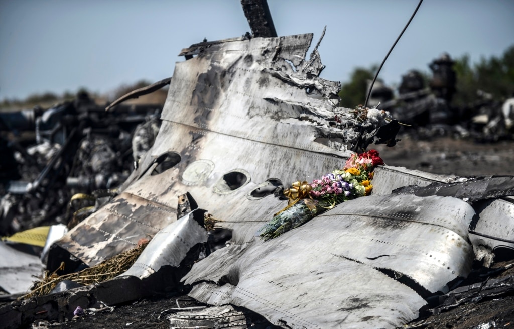 Ostaci aviona malezijske aviokompanije u istočnoj Ukrajini.(AFP)