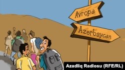 Avropa-Azərbaycan. Karikatura