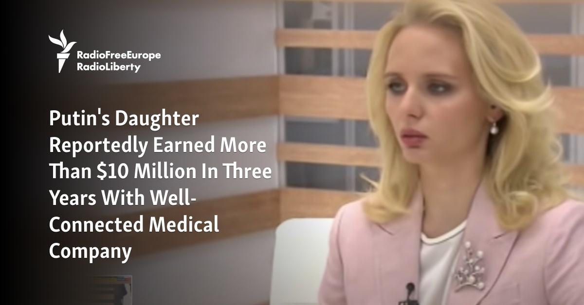 Daughter Forced To Pay Debt Porn - Putin's Daughter Reportedly Earned More Than $10 Million In Three Years  With Well-Connected Medical Company