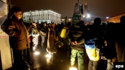 Протести во Киев.