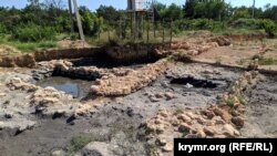 На месте будущей развязки на пересечении Камышовского и Фиолентовского шоссе проводятся археологические раскопки, июль 2019 года