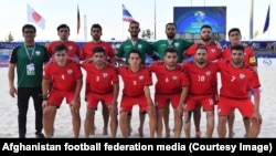 تیم ملی فوتبال ساحلی افغانستان. عکس از آرشیف
