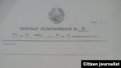 Telegrammada plastik karta “obnali” bilan shug‘ullanaëtgan va plastik kartaga sotiladigan molga qimmat narx qo‘ygan xo‘jalik sub’ektlari tekshirilib “prokuratura idoralariga taqdim qilinishi” talab qilinadi.