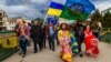Празднование Международного дня ромов. Закарпатье, Ужгород, 7 апреля 2017 года
