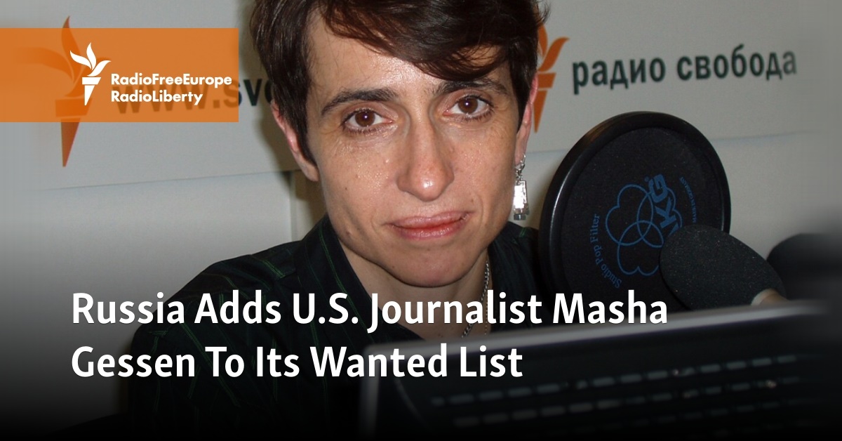 Russia Adds U S Journalist Gessen To Its Wanted List