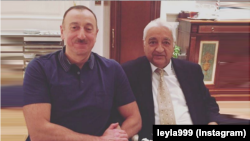 Azerbaijan. Baku. President ilham Aliyev with his relative 