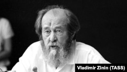 Лауреат Нобелевской премии по литературе Александр Солженицын, 1994 год