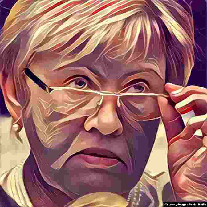 Belarus - poltiicians portraits original and edited by Prisma application