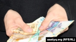 Kazakhstan – Money, cash, tenge. Illustrative photo. Almaty, 07May2012.