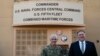 BAHRAIN -- U.S. Secretary of State Mike Pompeo poses for a photo with Vice Admiral James Malloy (L) Commander, US Naval Forces, U.S. Central Command/Commander, US 5th Fleet, Combined Maritime Forces before taking a tour of the U.S. Naval Forces Central Command.