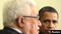 Președintele Barack Obama la întîlnirea cu liderul palestinian Mahmud Abbas la Casa Albă