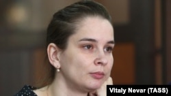 Элина Сушкевич на заседании суда в 2019 году