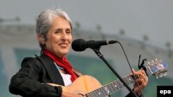 U.S. folk singer Joan Baez 