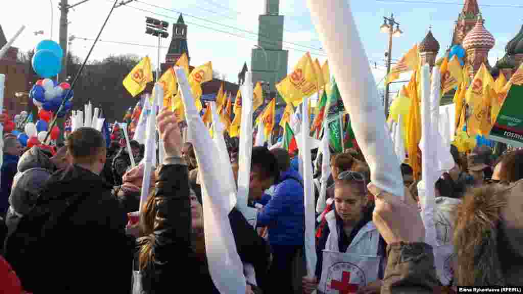 Митинг-концерт "Мы вместе", посвященный годовщине аннексии Россией Крыма.