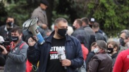 Сяргей Ціханоўскі перад затрыманьнем у Горадні 29 траўня