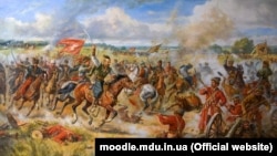 Картина "Конотопская битва" украинского художника-баталиста Артура Орлёнова