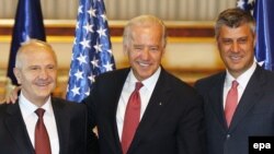 Vicepreședintele SUA, Joe Biden la Pristina