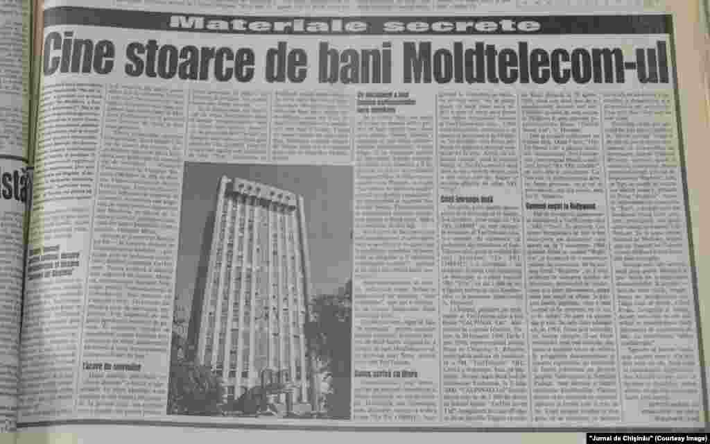 &quot;Jurnal de Chişinău&quot;, 24 octombrie 2001