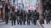 ورود نظامیان هندی به خیابان‌های جامو در ایالت جامو و کشمیر