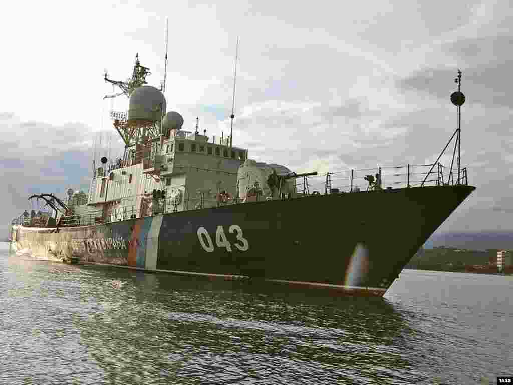 Российский корабль «Новороссийск» приступил к охране берегов Абхазии